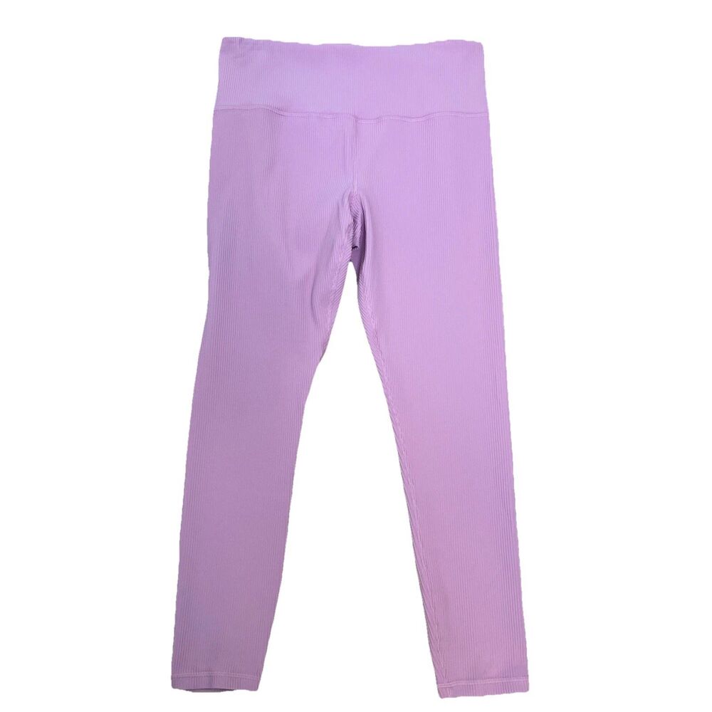 Athleta Women's Pink Elation Rib Tight Legging Athletic Yoga Pants Stretch XL
